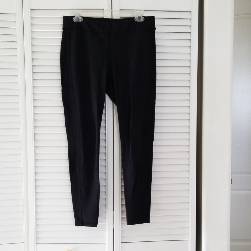 Talbots dressy black/grey leggings M